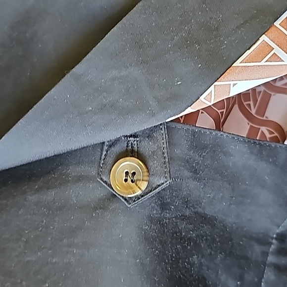 Weather Solutions rain coat size 14. Black with colar 2 big pockets. Minamalist. - Picture 13 of 14